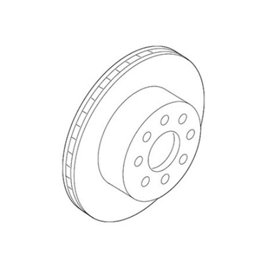 Porsche Disc Brake Rotor - Front (283mm)